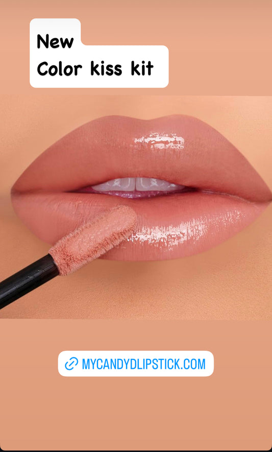 Candy D kit : Kiss ! lip liner + lip gloss
